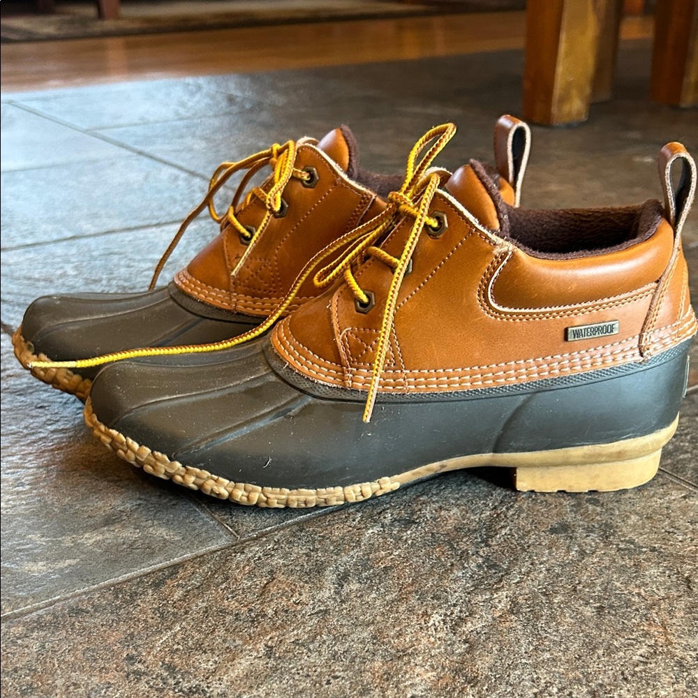 Waterproof Brown and Tan Men's Duck Boot